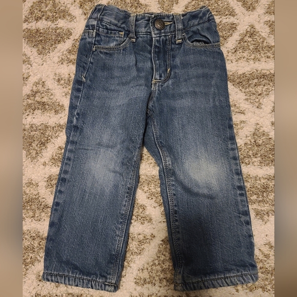 4 for $28 - Old Navy 18-24m Blue Jeans (Gray Fleece Lined) - Picture 1 of 4